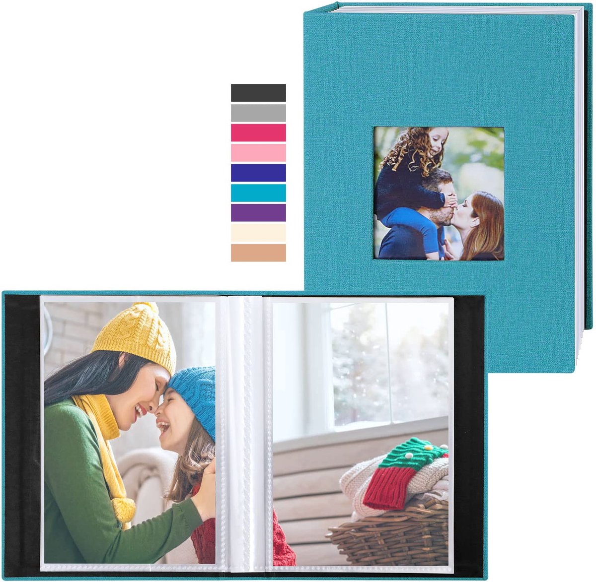 Elzusha - Foto Album - 2 Packs voor 100 Foto's - Mini Linnen