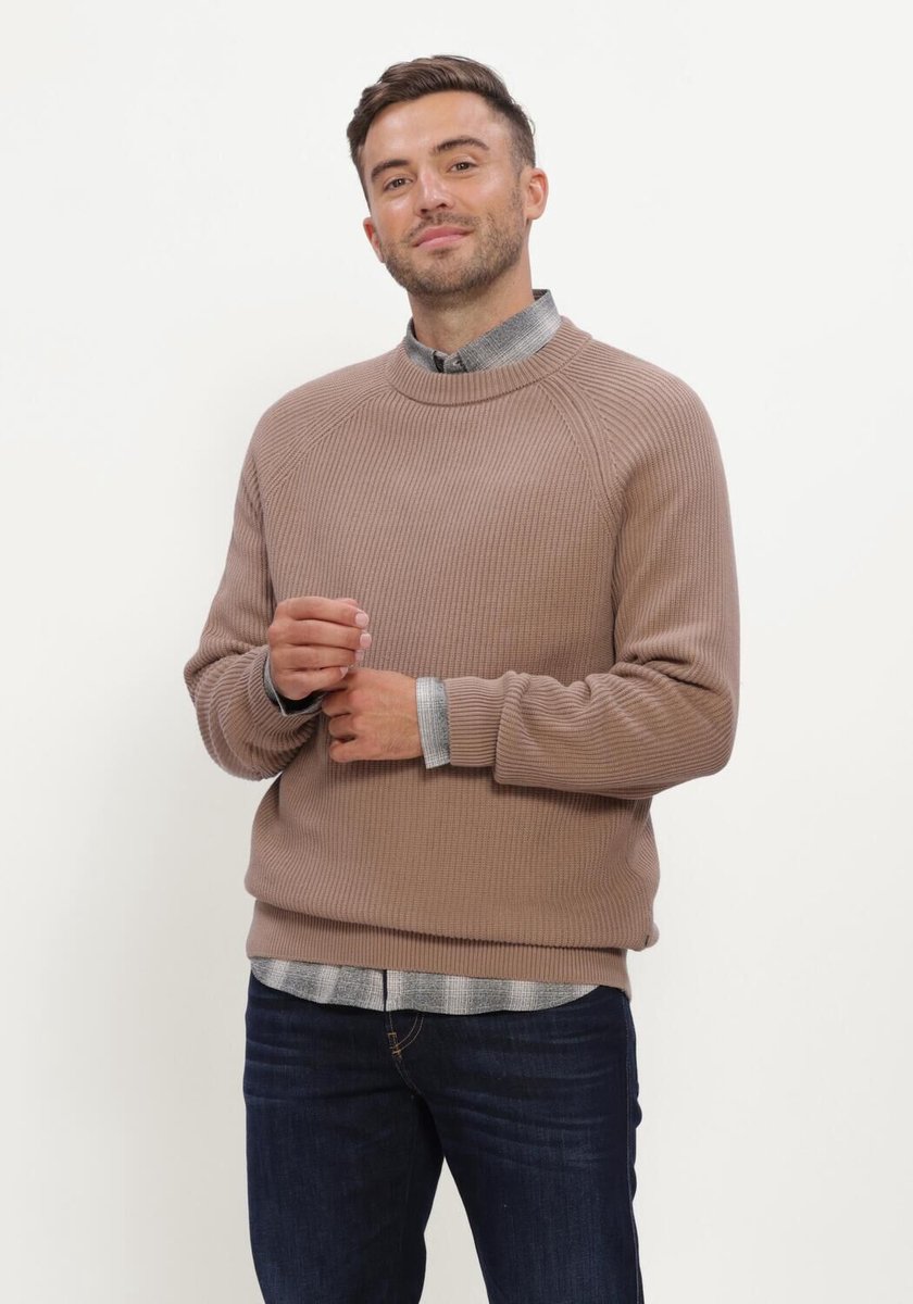 MATINIQUE Mahellson Truien & Vesten Heren - Sweater - Hoodie - Vest- Camel - Maat M