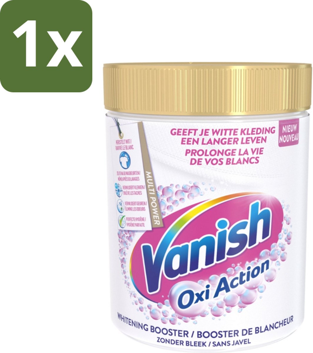 Vanish Oxi Action - Vlekkenverwijderaar - Wasbooster - Zonder Bleek - Witte Was - 1 Kg - 1 stuk