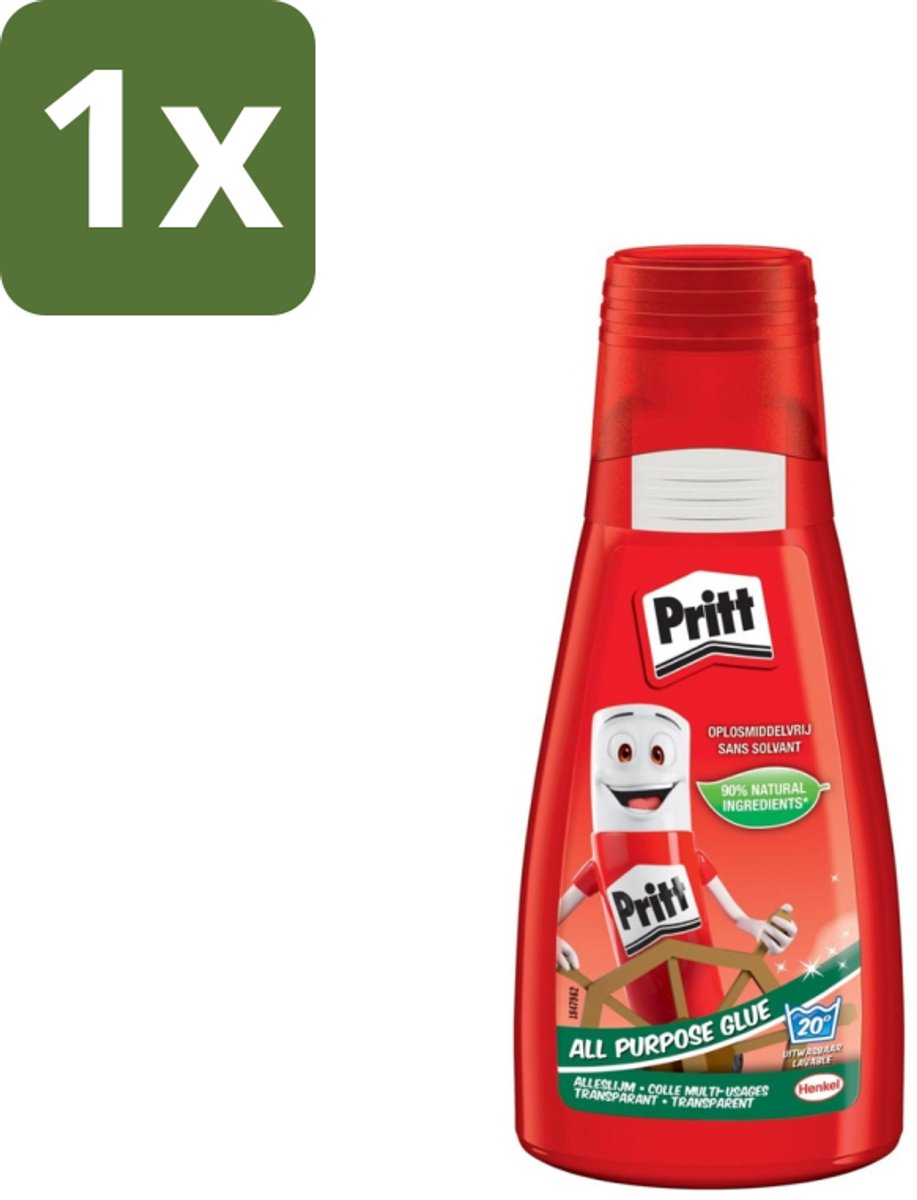 Pritt - Alleslijm - Uitwasbaar - 90% Natuurlijke Ingrediënten - 100g - 1 stuk