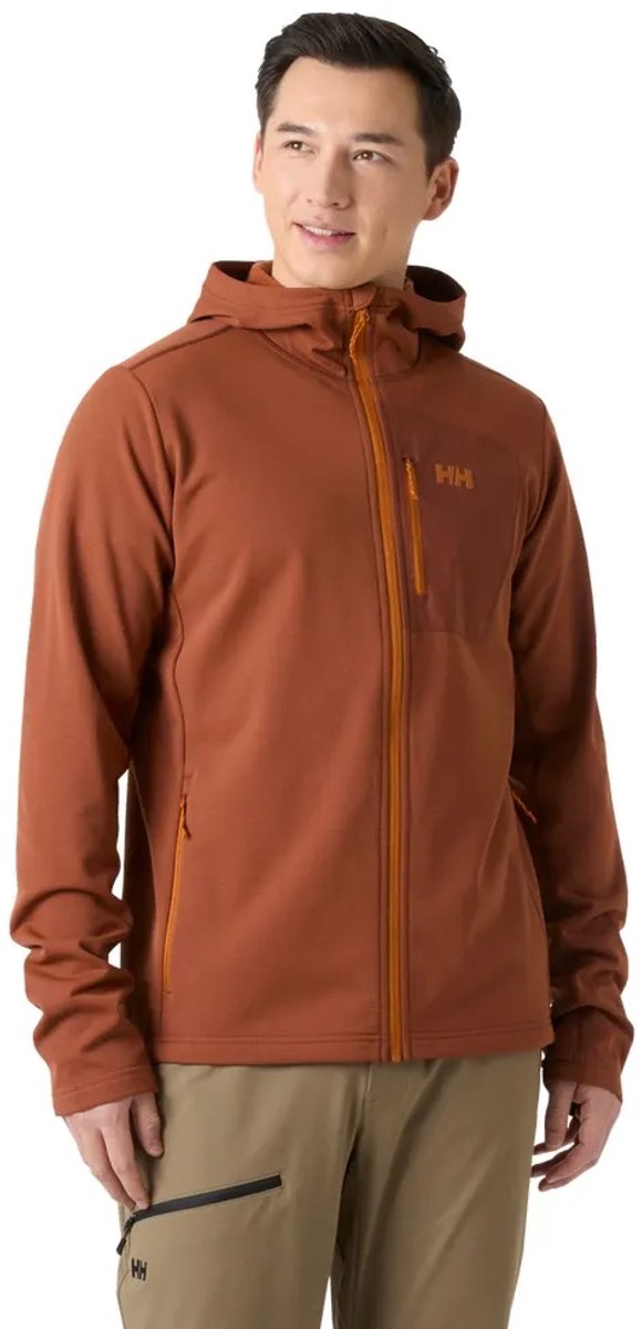 Helly Hansen Versalite Hooded Fleece Met Volledige Rits Bruin 2XL Man