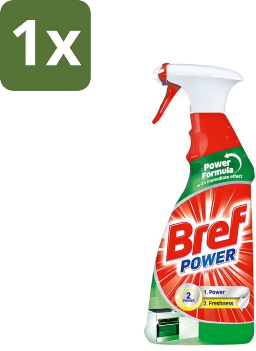 Bref Power - Keukenreiniger - Spray - Ontvetter - 750 ml - 1 stuk