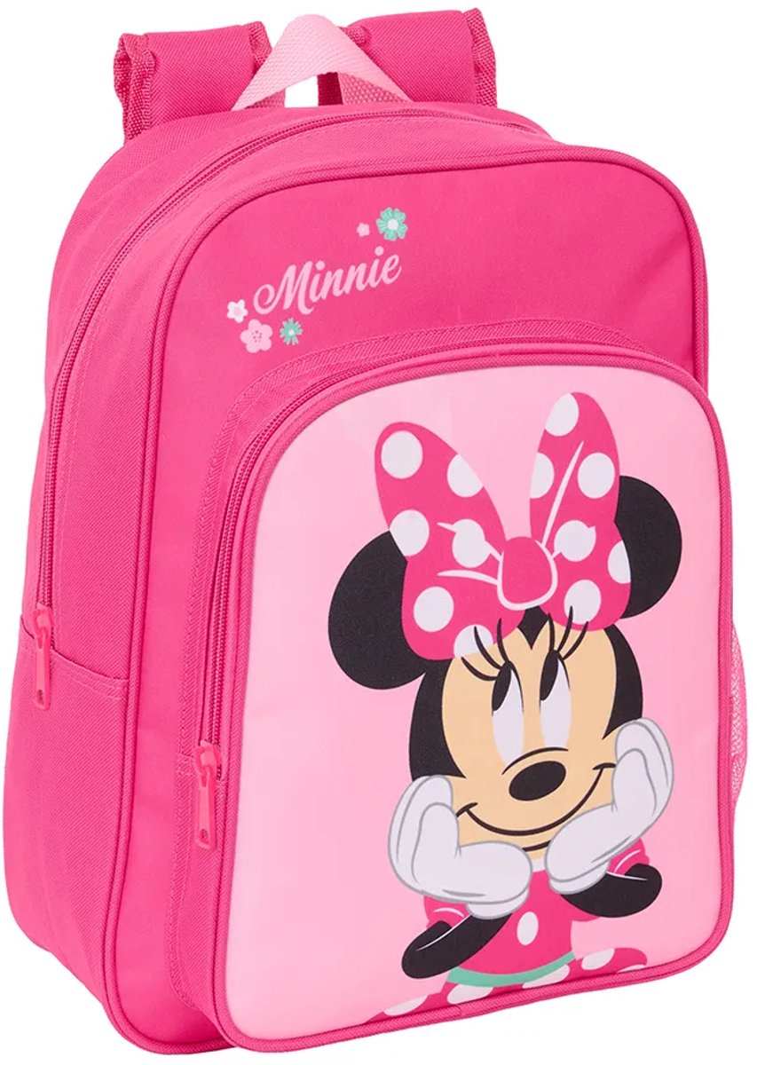 Schoolrugzak Minnie Mouse Blauw Roze 26 x 34 x 11 cm