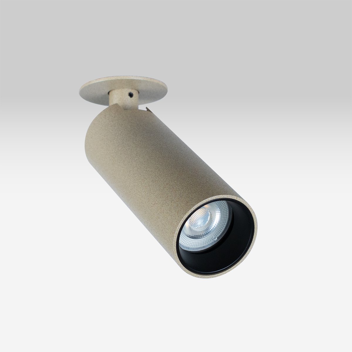 KS Verlichting - spot - Vigo - 1lichts - Inbouwspot - champagne - GU10 - strak - richtbaar - aluminium