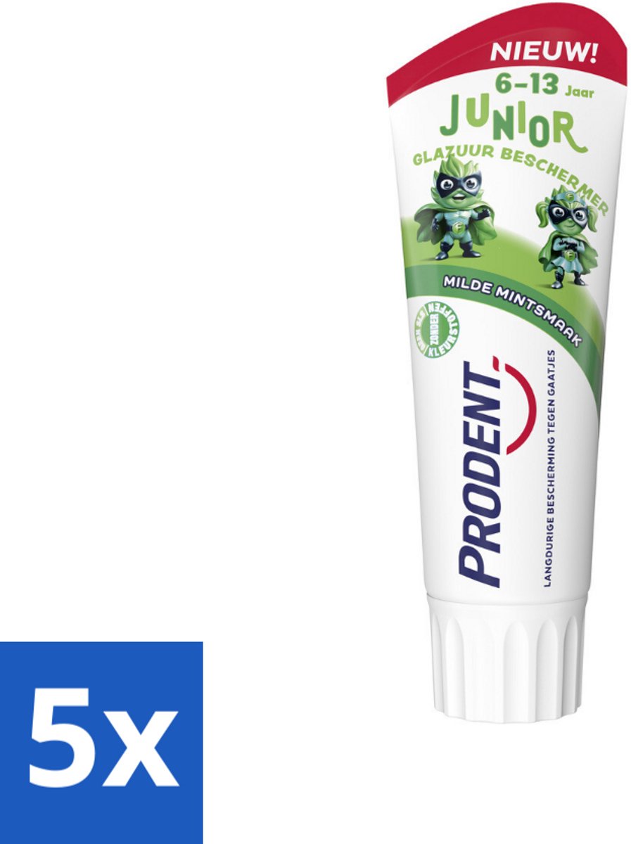 Prodent – Tandpasta Glazuurbeschermer – Kids 6+ – 75 ml - Bulkverpakking - 5 stuks