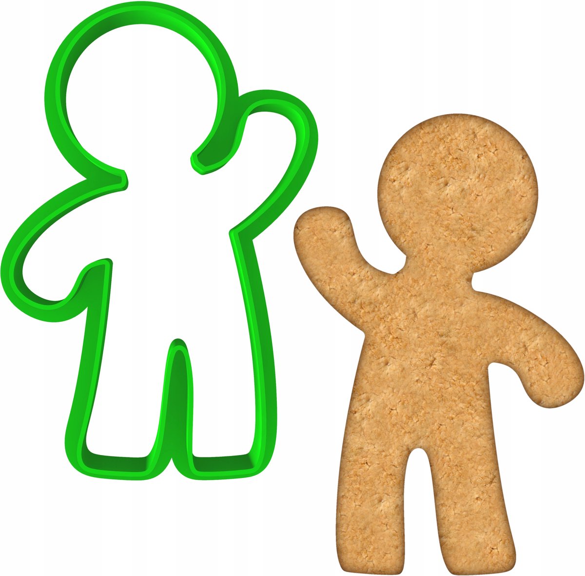 Kerstkoekjesvorm "Gingerbread Man" - 8cm
