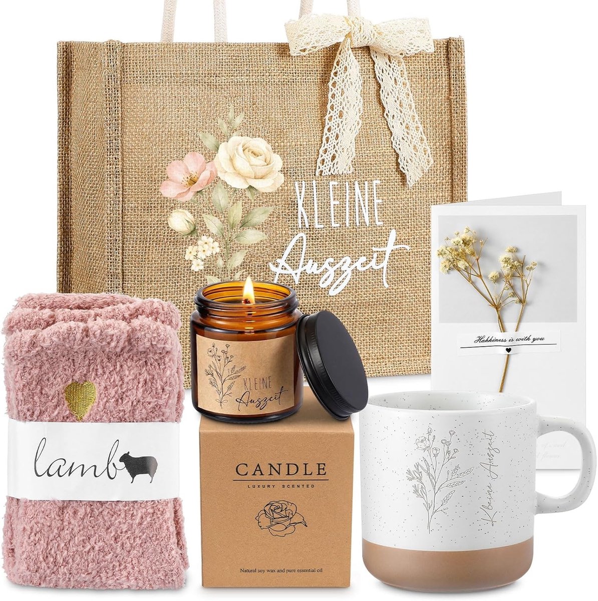 Wellness Cadeauset voor Vrouwen - Ontspanningspakket voor Kerst, Verjaardag en Speciale Gelegenheden voor Vriendin, Collega of Moeder