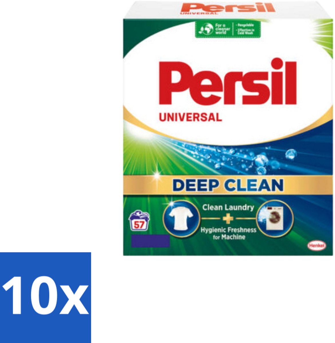 Persil – Waspoeder – Witte Was - 57 Wasbeurten - Bulkverpakking - 10 stuks