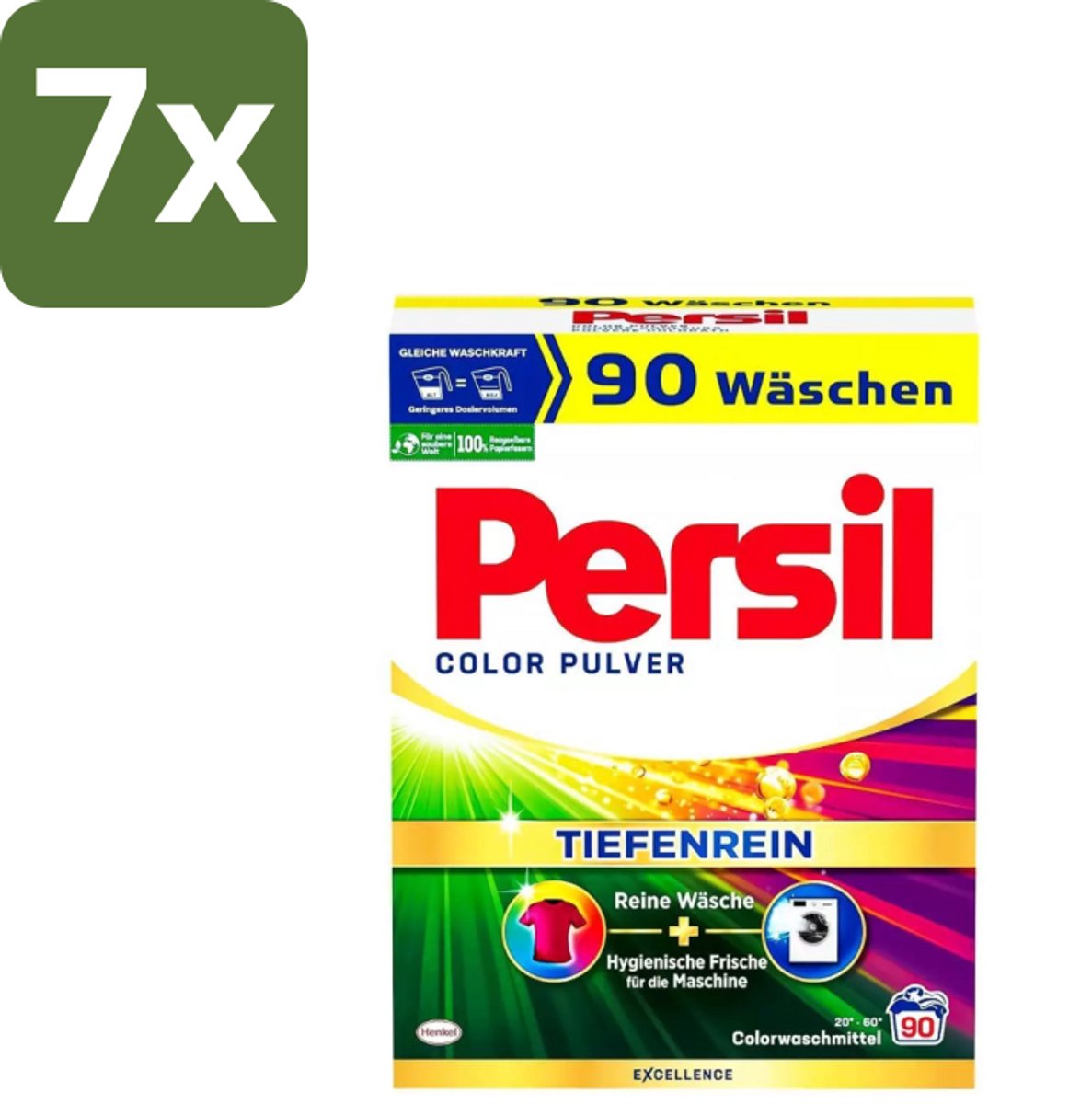 Persil – Waspoeder – Universal Witte Was - 90 Wasbeurten - Bulkverpakking - 7 stuks