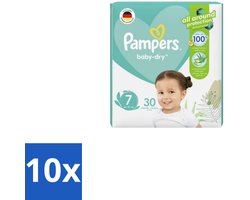10 x Pampers – Luiers – Active Baby Dry Maat 7 – 30 Luiers - Voordeelverpakking - 10 stuks
