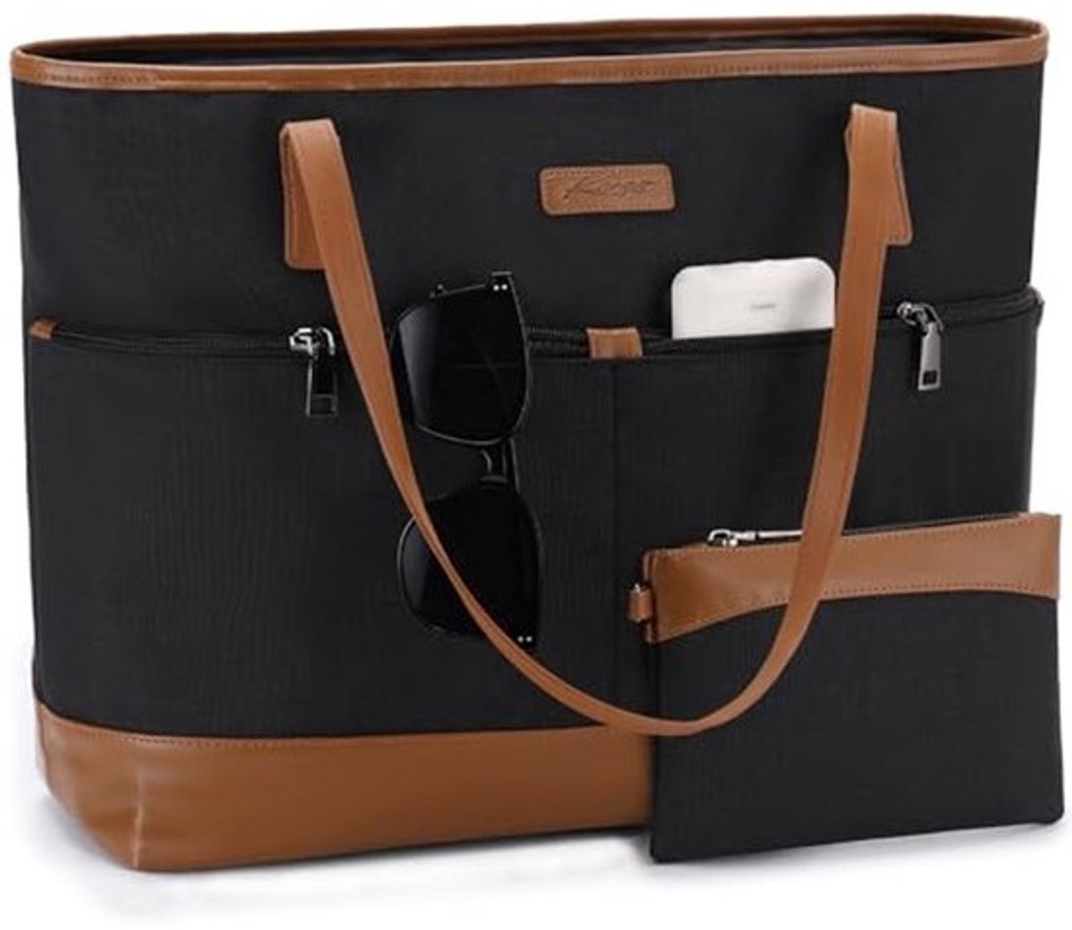Waterbestendige Laptoptas voor Vrouwen - Grote Draagtas voor Werk en Reizen