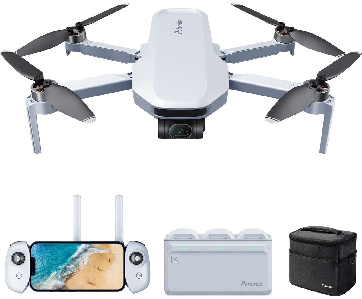 Drone met Camera 4K – 3-Axis Gimbal – 96 Min Vliegtijd – 6 km Bereik – GPS – Onder 249 g