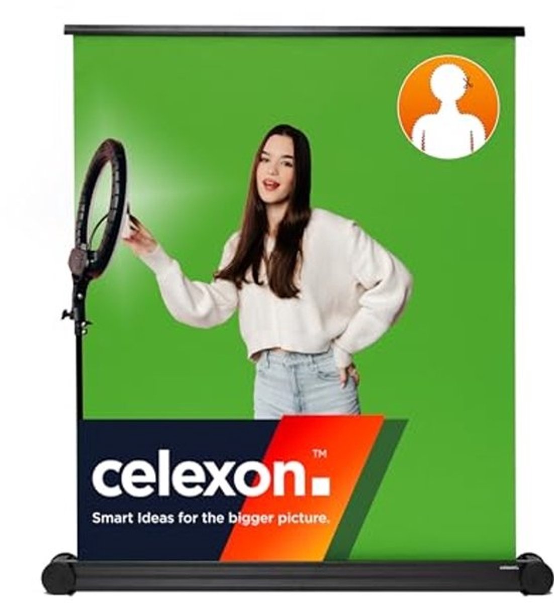 Mobiel Chroma Key Greenscreen 150 x 180 cm voor Professionele Video’s