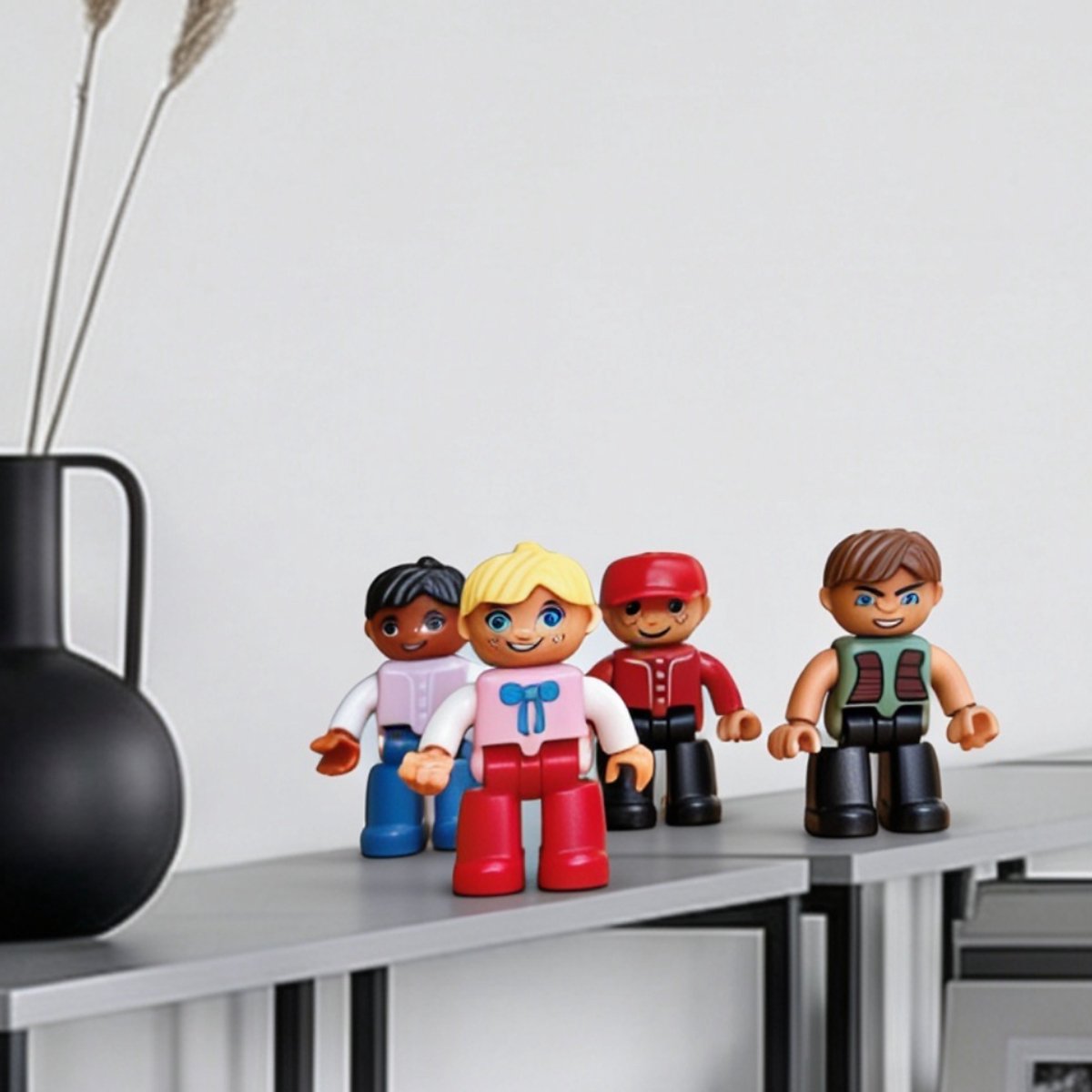 Coblo - Magnetic Tiles – Mini Figuren 4 stuks – Uitbreiding voor Magnetische Tegels – Montesorri Speelgoed - Magnetisch speelgoed – Vanaf 3 jaar — cadeau in Spellen & Speelgoed - foto 3