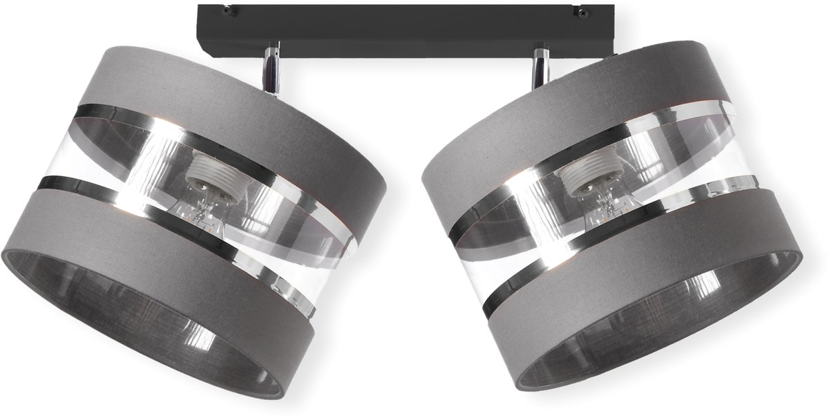 Merkloze Plafondlamp met 2 Lichtpunten, E27 Fitting, Verstelbaar