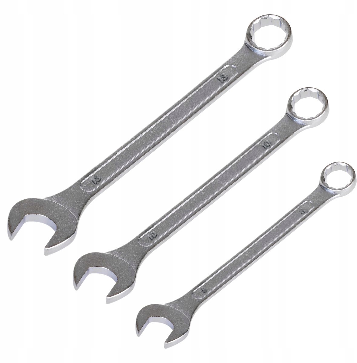 3-delige Ringsleutel Set CrV Staal - 8, 10, 13 mm