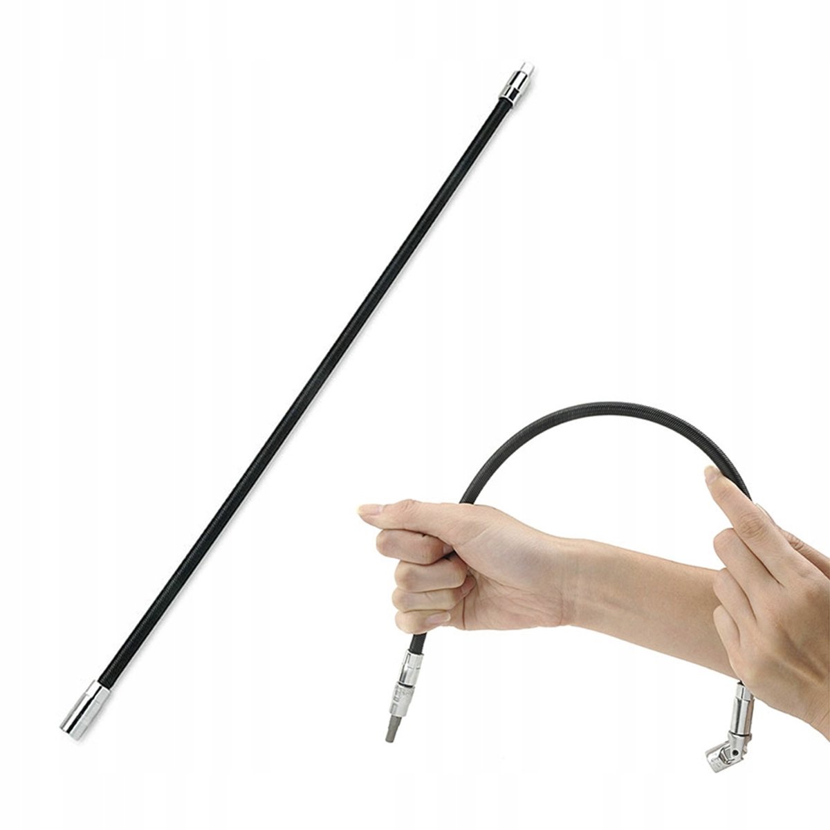 Flexibele Verlenger 1/4" 460mm CR-V - Voor Moeilijk Bereikbare Plekken