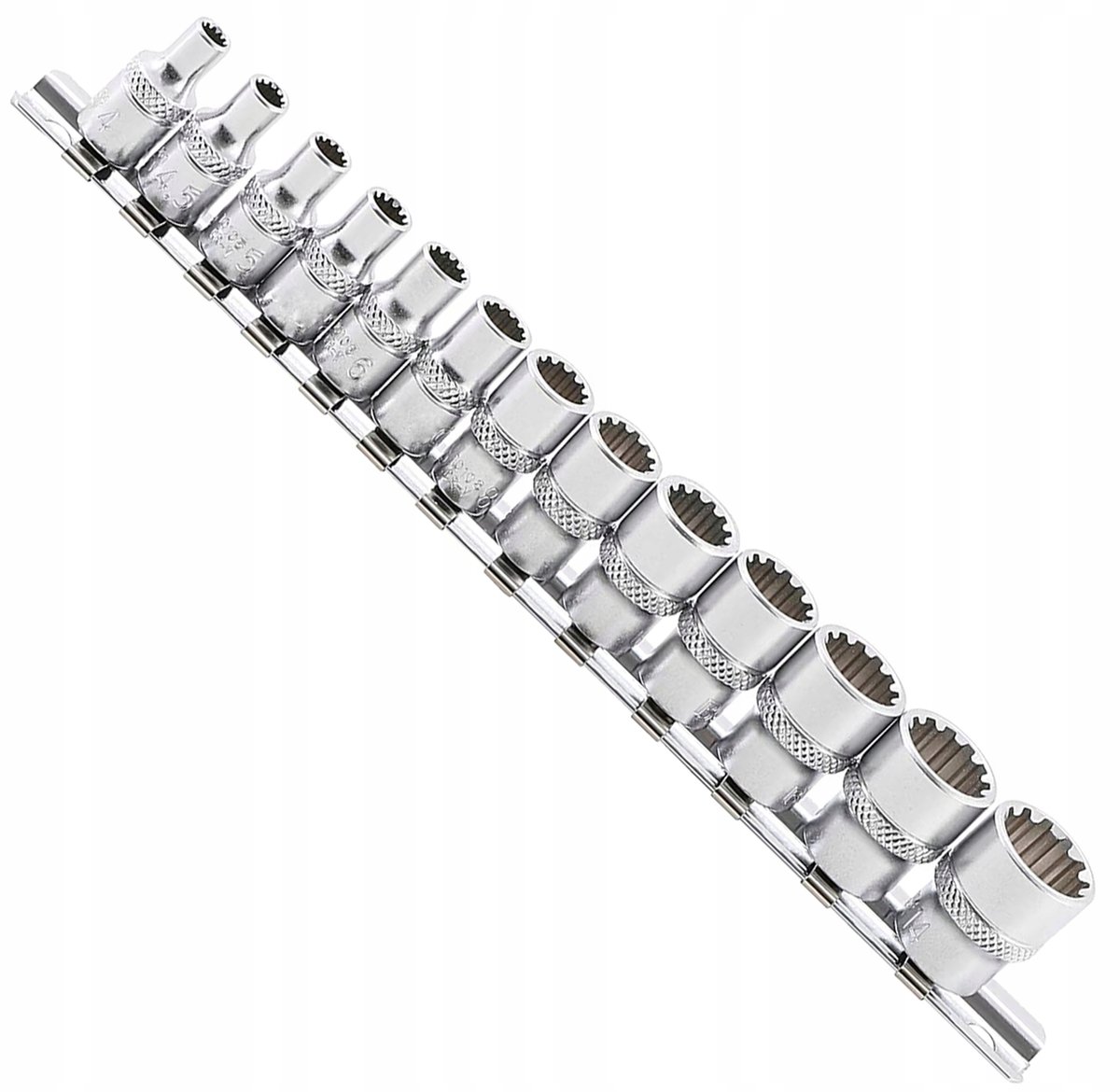 Spline Dopslagenset 13 Delig 1/4" 4-14mm Cr-V
