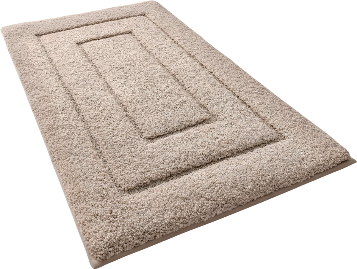KIRA® Badmat Antislip Voor in Bad - Antislip Badmat - Waterabsorberend - Douchemat - Beige - 90cm x 60cm x 2cm
