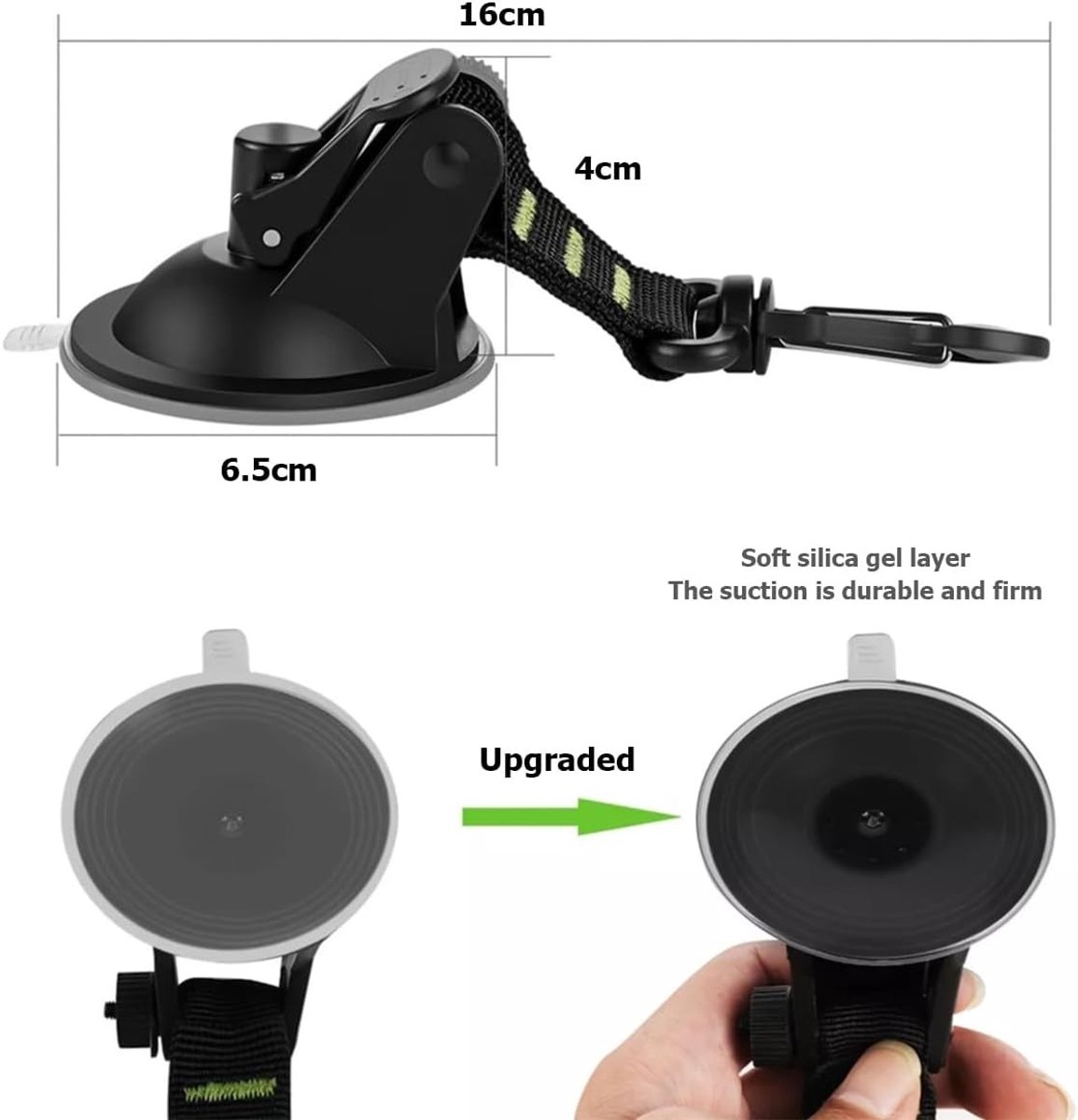 Set van 4 Zuignappen voor Camping en Auto - Zuignap Bevestigingshaken voor Zijluifels en Accessoires