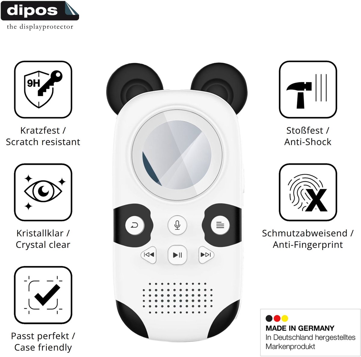 dipos – 2x Pantserfolie geschikt voor RUIZU X31 | 9H Screenprotector