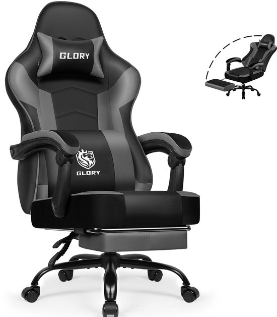Fukstern Gaming Stoel Ergonomisch met Verstelbare Rugleuning