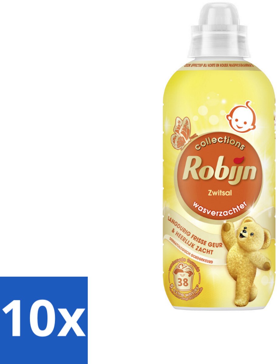 10 x Robijn – Wasverzachter – Zwitsalgeur – 765 ml - Koffiezetapparaat