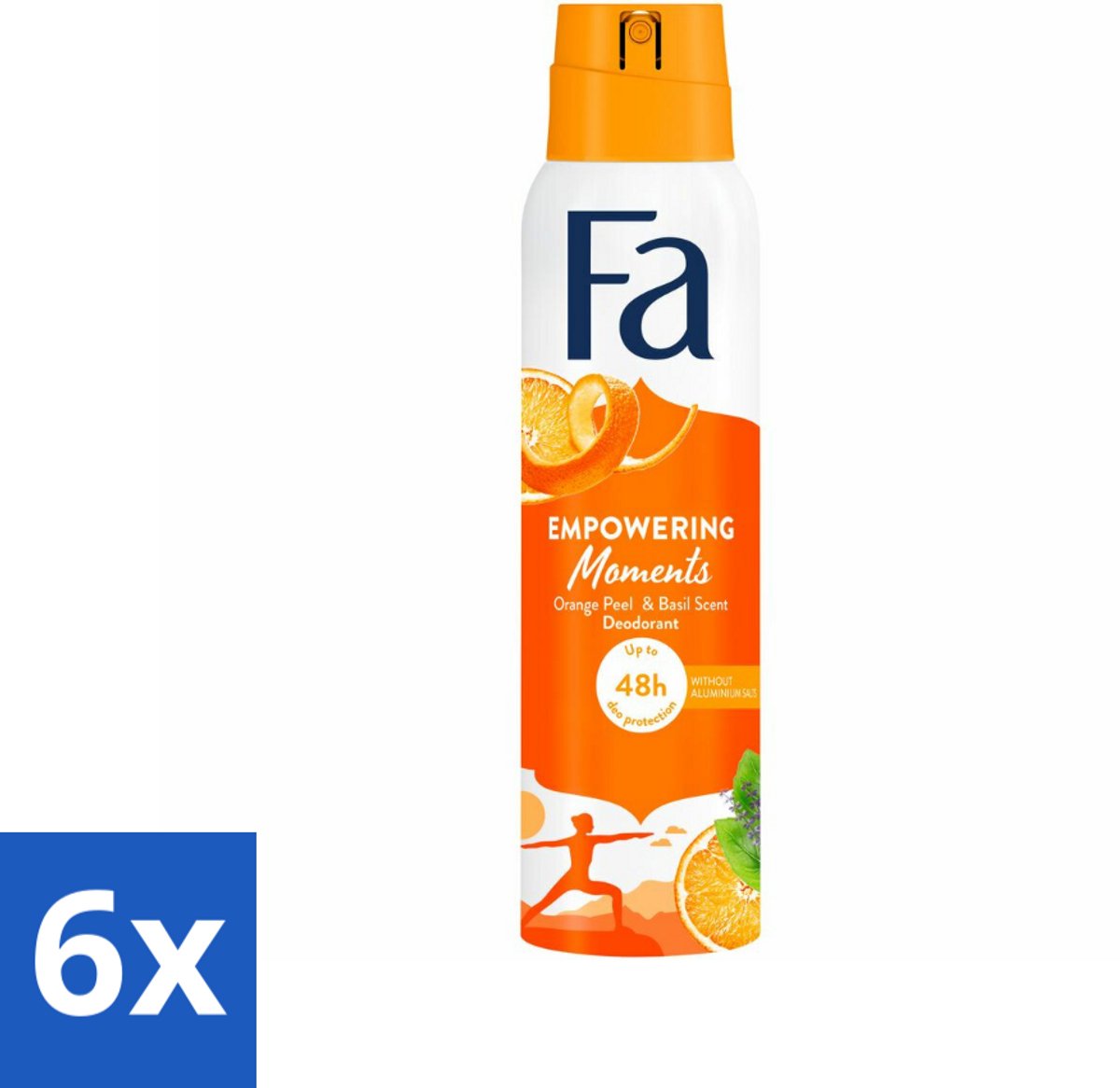 6 x Fa – Deodorant Spray – Empowering Moments – 150 ml - Deodorant Spray - Geur - Zweet - Geurige Deodorant - Frisheid