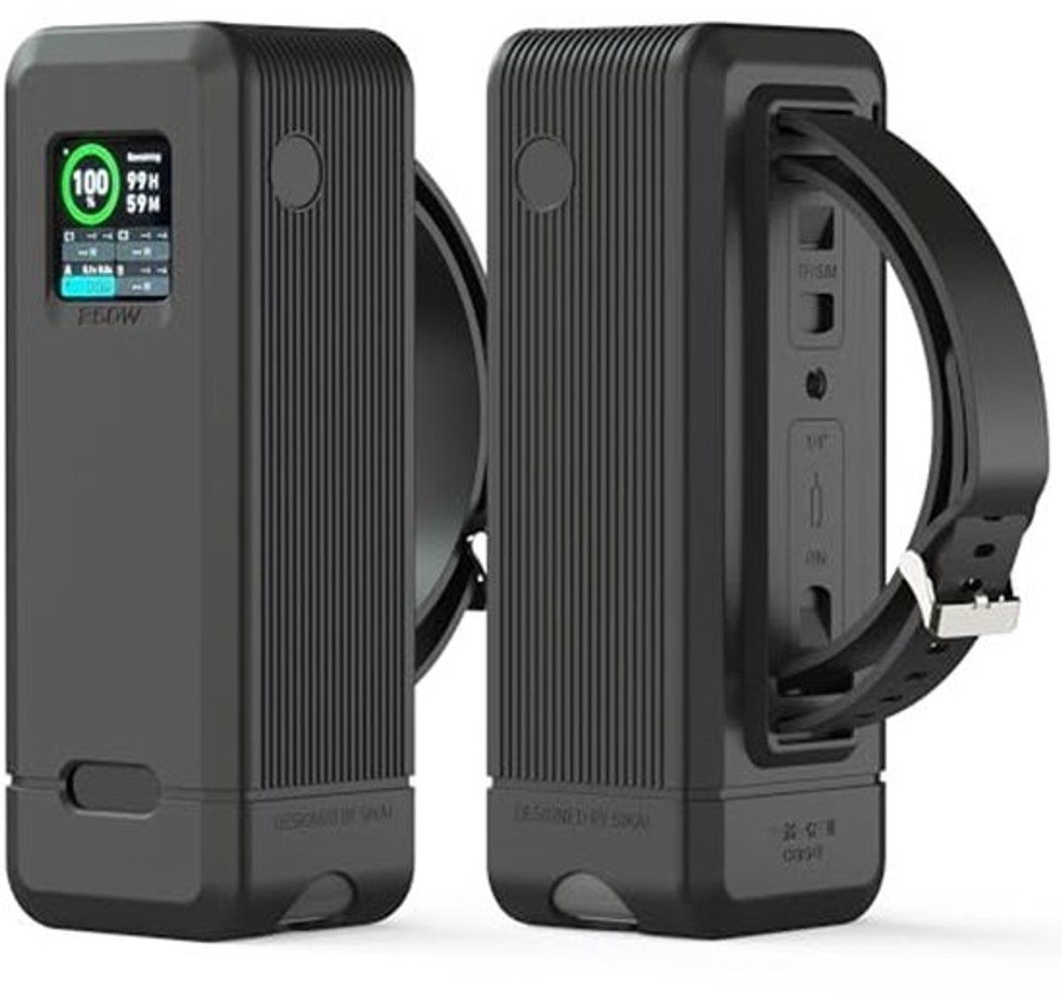 Schokbestendige Siliconenhoes voor Powerbank 27.650 mAh met Oleofobe Coating - 2 mm Dikke Bescherming