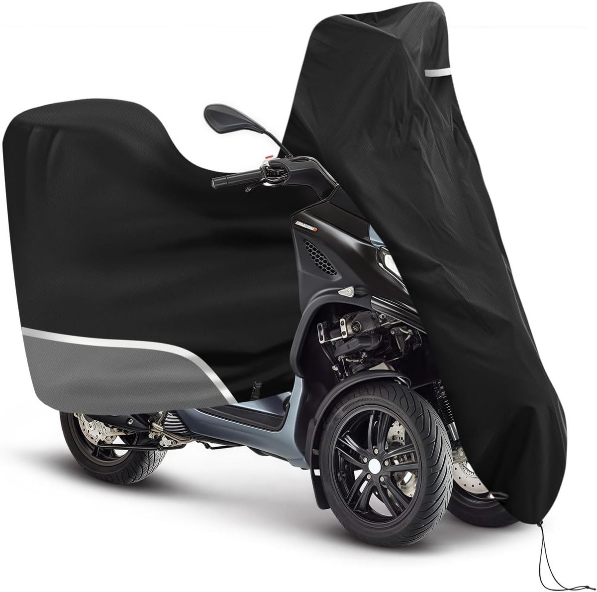 Duurzame en waterdichte motorhoes voor buitengebruik, geschikt voor Piaggio MP3 en andere modellen, gemaakt van 420D Oxford stof, winterbestendig en beschermend