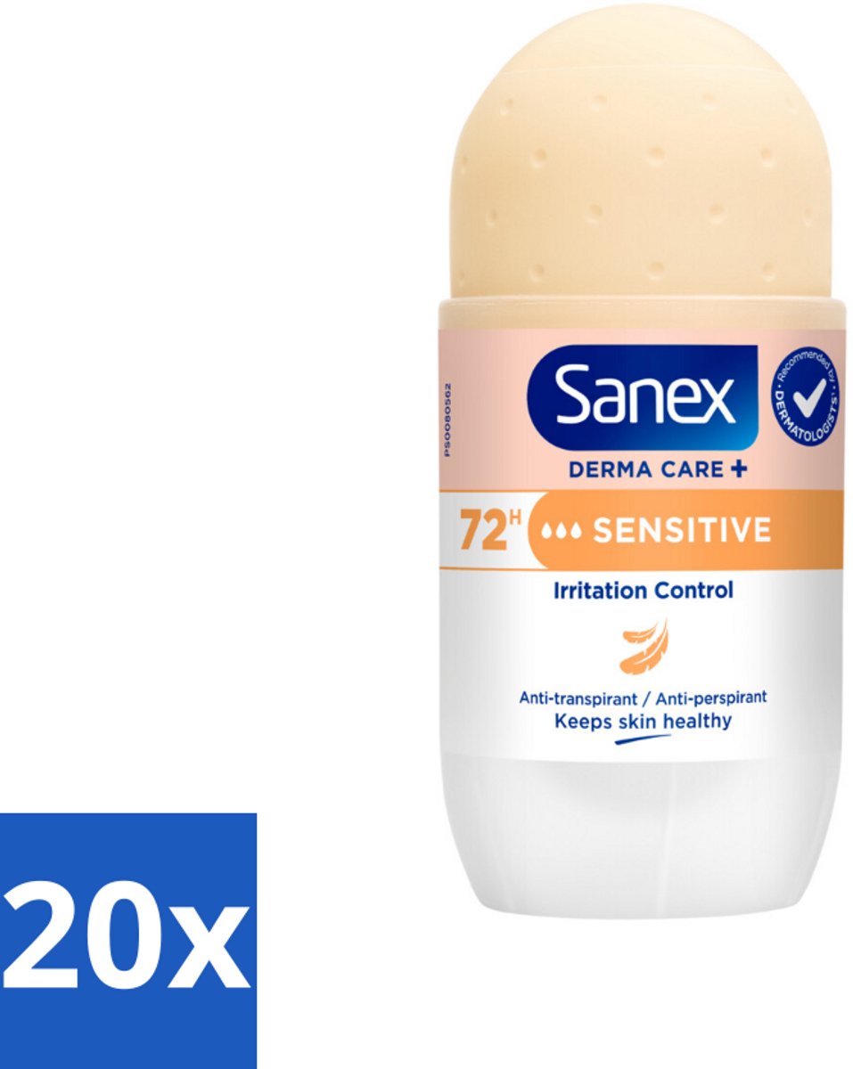 20 x Sanex – Deodorant Roller – Dermo Sensitive – 53 ml - Kabel - Kabels - Kabelsysteem - Kabelsysteem