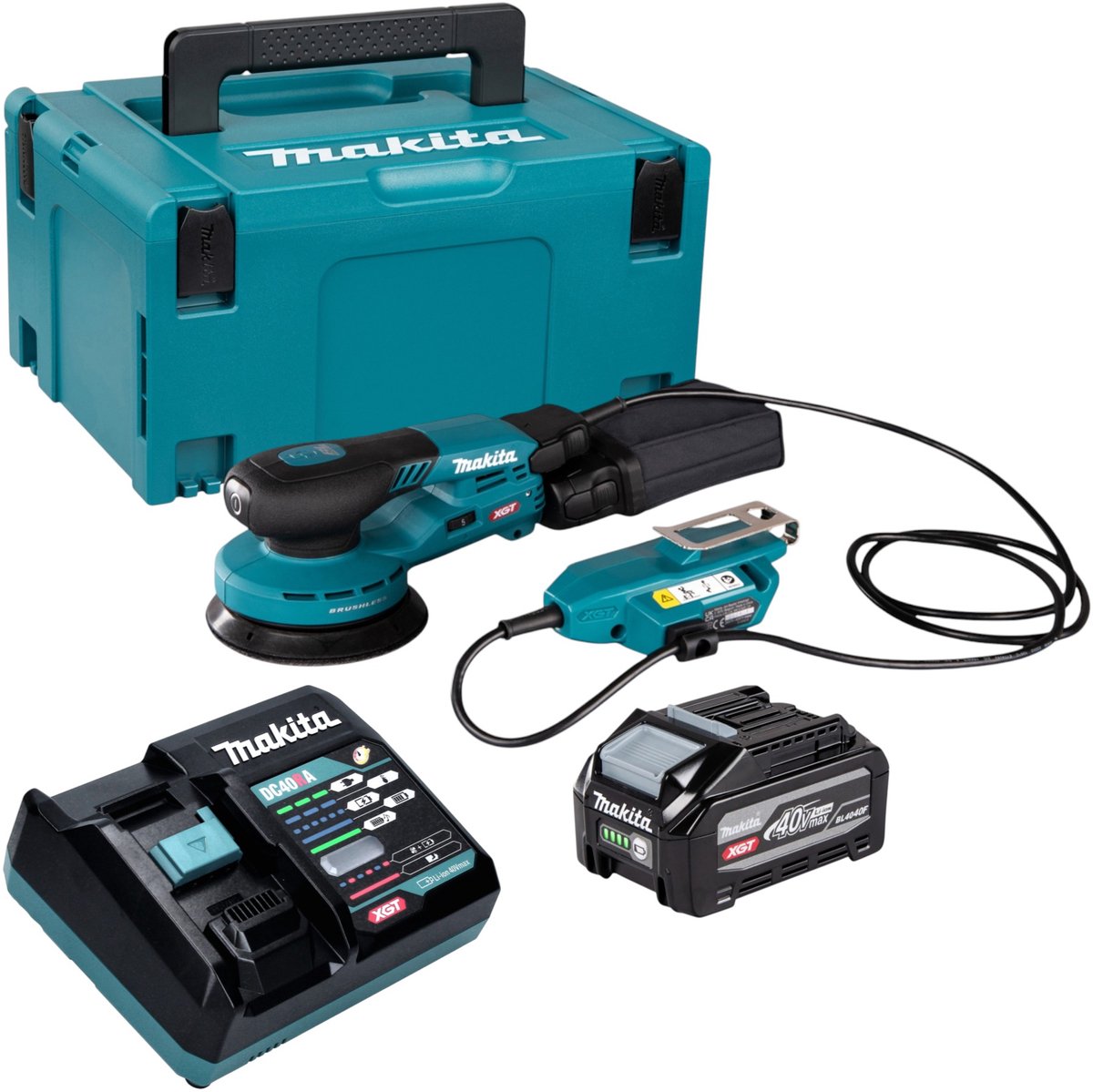 Makita BO 001 CGZ Accuschuurmachine 40 V max. 125 mm 5,0 mm slag Brushless Solo - zonder accu, zonder lader