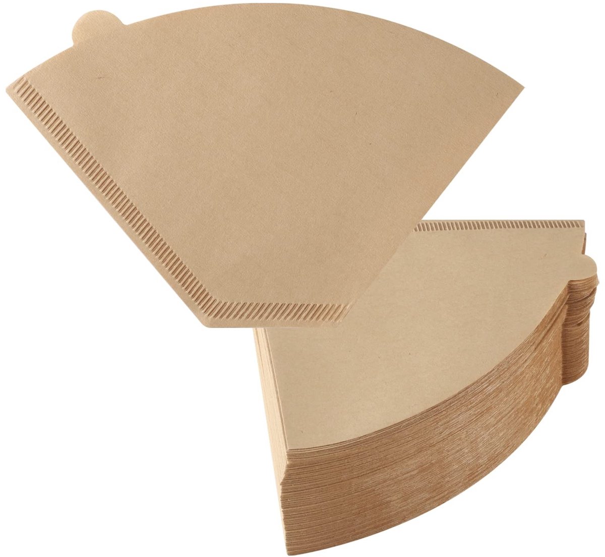 Elzusha - Koffiefilterpapier U-vorm 160 stuks voor Koffiezetapparaat