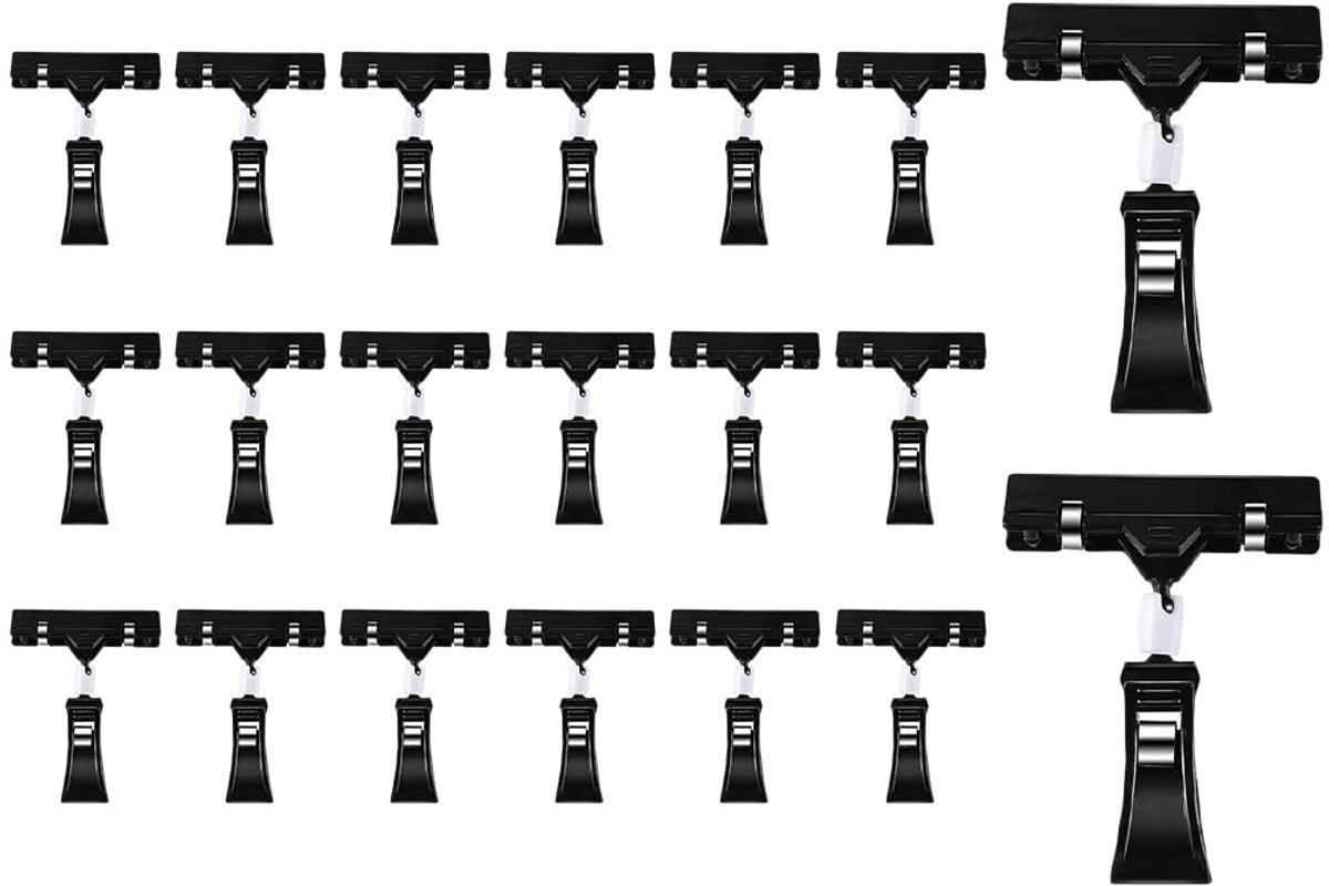 Elzusha - Set van 20 Plastic Swivel Schildhouders voor Prijsetiketten