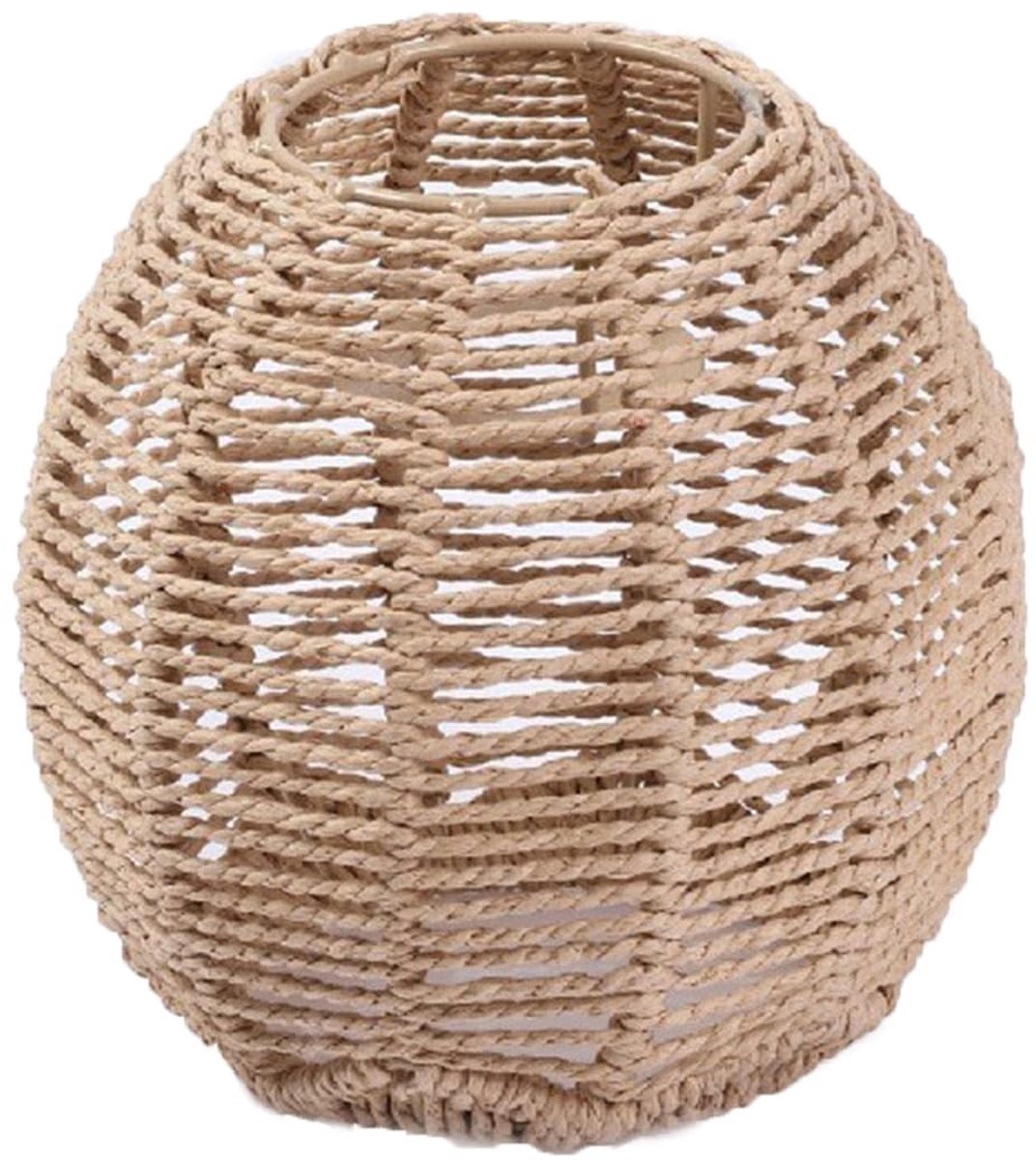 Elzusha - Hanglamp - Handgemaakt rieten lampenkap - Rond