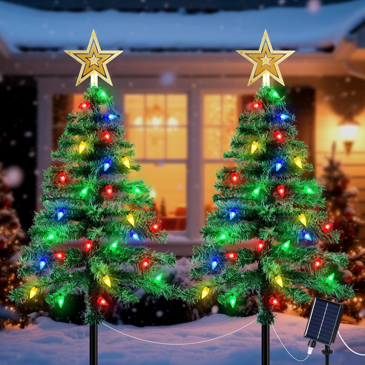 Elzusha - Solar Kerstverlichting met Aardbeienlampjes 1.1M