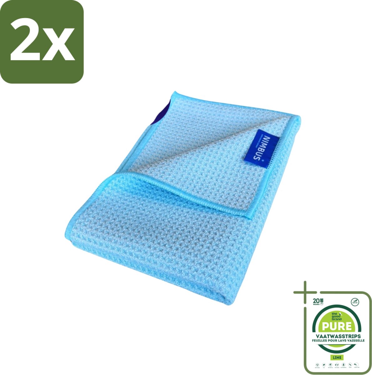 NIMBUS Magic Droogdoek Medium - Voordeelverpakking - 2 stuks - Droogdoek - Auto drogen