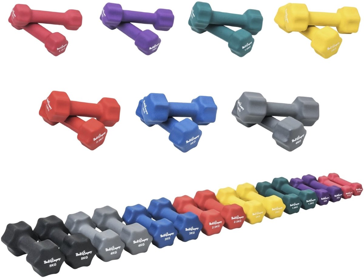 Elzusha - Neoprene Dumbbells Set van 29 kg voor Aerobics en Fitness