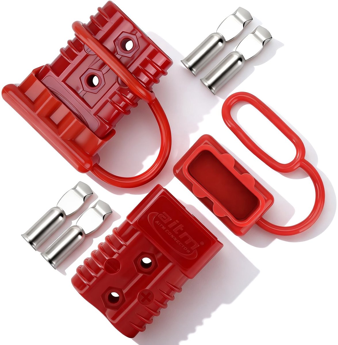 Elzusha - 175 A Snelle Accu Verbinding met Snelle Ontkoppeling (Rood)