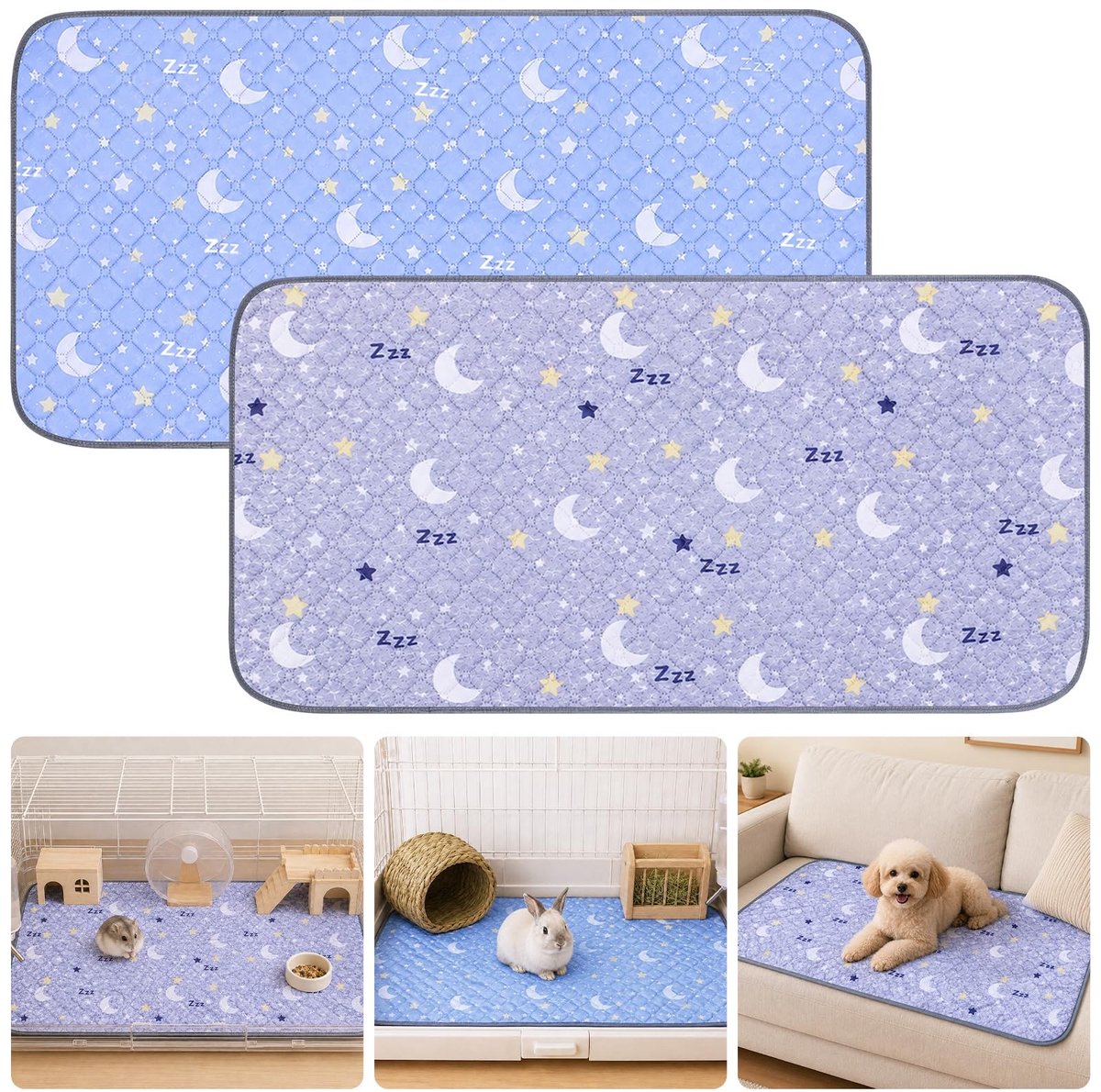 Elzusha - Guinea Pig Cage Liner Set van 2 Stuks