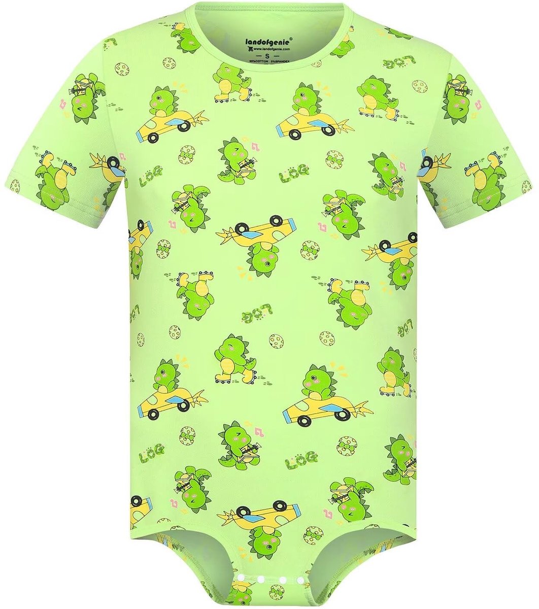 Elzusha - Katoenen Romper met Dinosaurus Motief voor Volwassenen