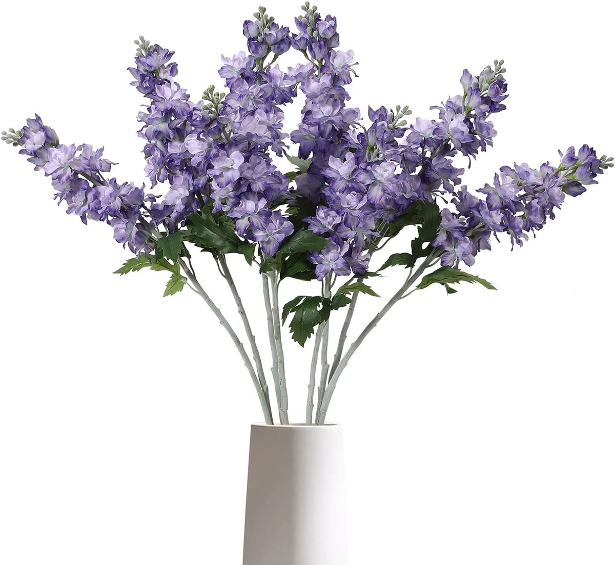 Kunstbloemen Delphinium 5PCS - Lila Snapdragon - Zijde bloemen - Perfect voor bruiloft decoratie - m-winkel