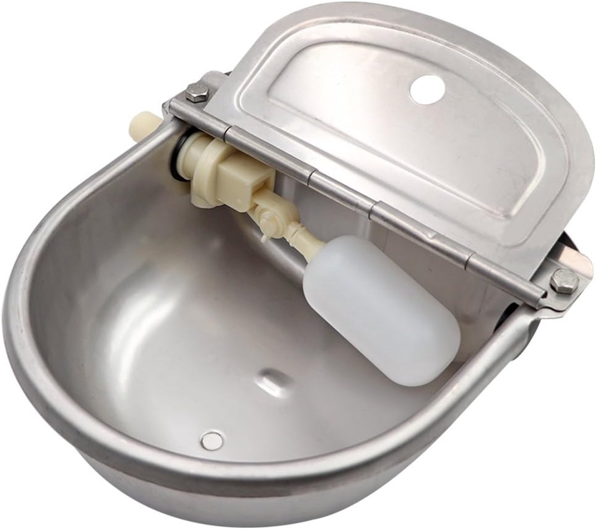Vee Drinker Waterer Trog RVS Automatische Drinkbak met Vlotterklep voor Hond Paard Vee Geit Schapen