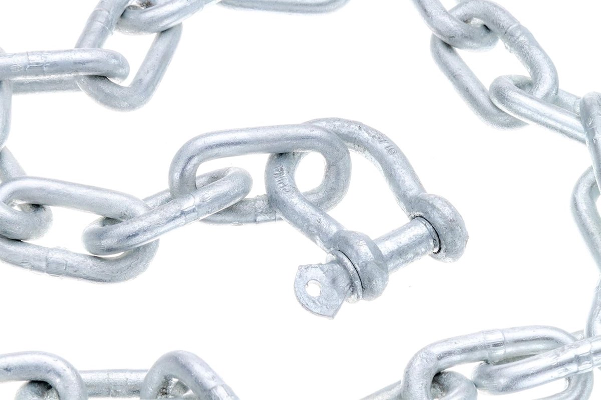 50-44121 ankerketting met beugel, 6 mm x 1,2 m