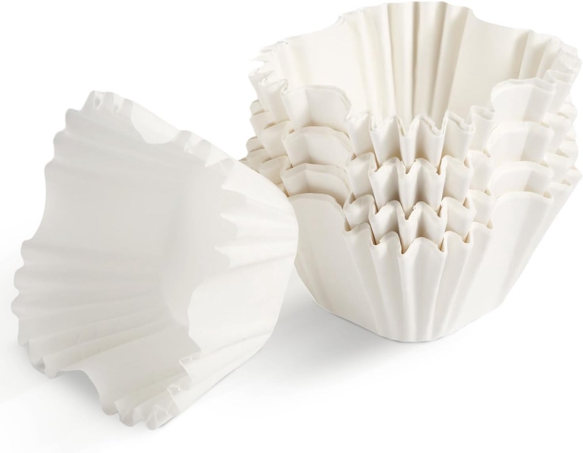 SnelShoppen - 100 Stuks Vierkante Cupcake Mallen, 6x4x4cm Witte Papieren Bakvormen voor Cupcakes en Muffins, Ideaal voor Bruiloften en Babyshowers