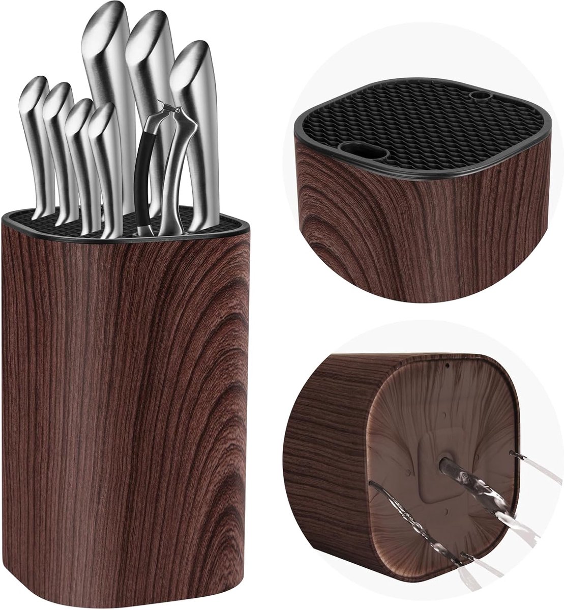 Messenhouder met grote capaciteit - Universele messenopslag - Voor 20 messen tot 22 cm - Ideaal voor je keuken - SnelShoppen