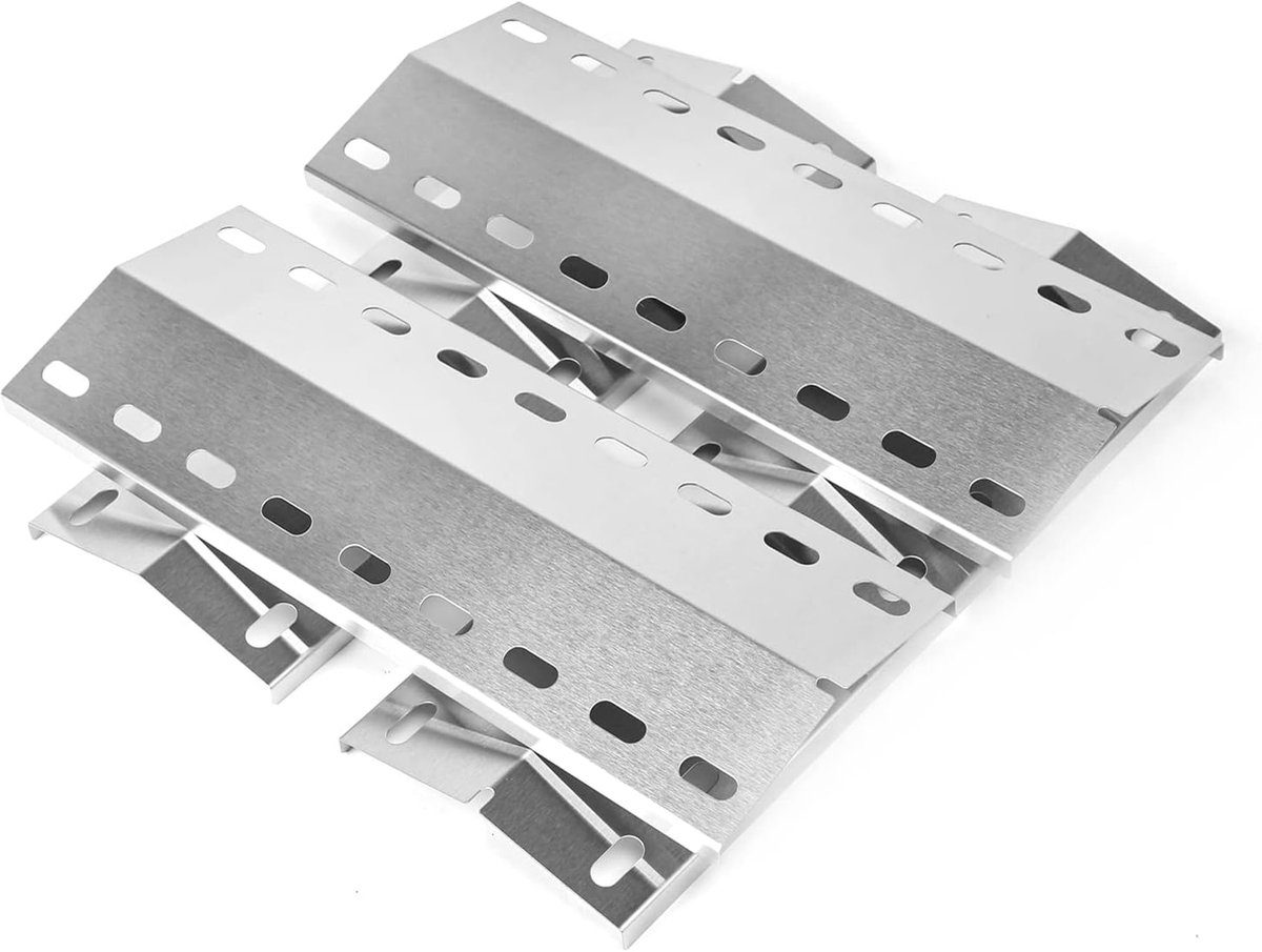39,5 x 15 cm roestvrijstalen universele branderdeksel reserveonderdelen voor Landmann Triton 2 & 3, Landmann Minton, Landmann AVALON PTS 4, Grandhall Maxim GT4, Mr. Gardener Jackson, 4 stuks.