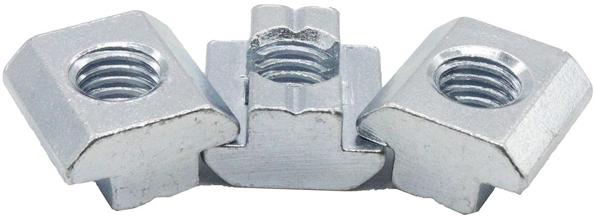 Moer 10 - Type B - M8, zwaar, 10 stuks, staal verzinkt, Fullerkreg