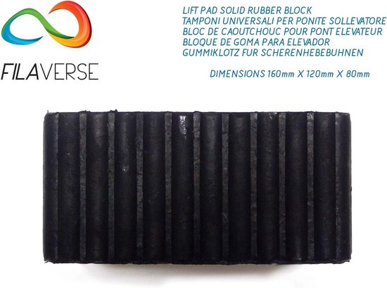 Hefbrug voor bruggen, universele rubberen padset, vierkant, voor schaarbruggen, Omcn radijslichaam, golvende heupen met Best-Grip-technologie — afbeelding 2