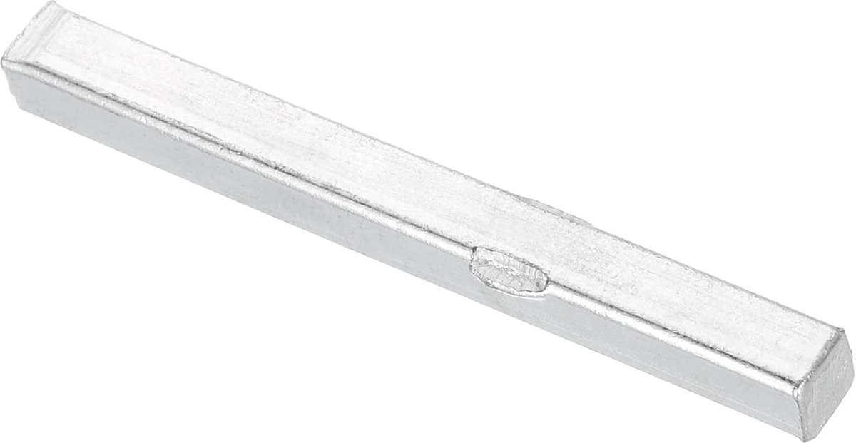 1 stuk stang voor deurkruk, 80 mm lengte stang voor deurgreep, reserveonderdelen voor deursloten, stang voor sloten met knop van verschillende soorten, zilver